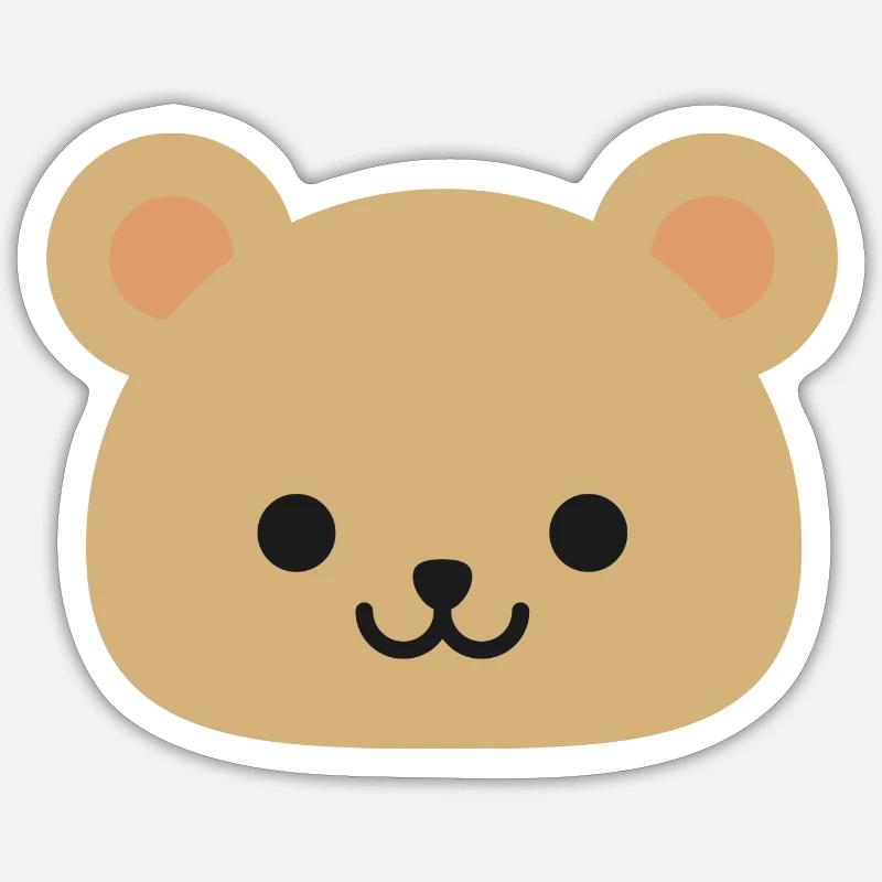 Bär Bear - Sticker size S (10 x 10 cm) - white matte