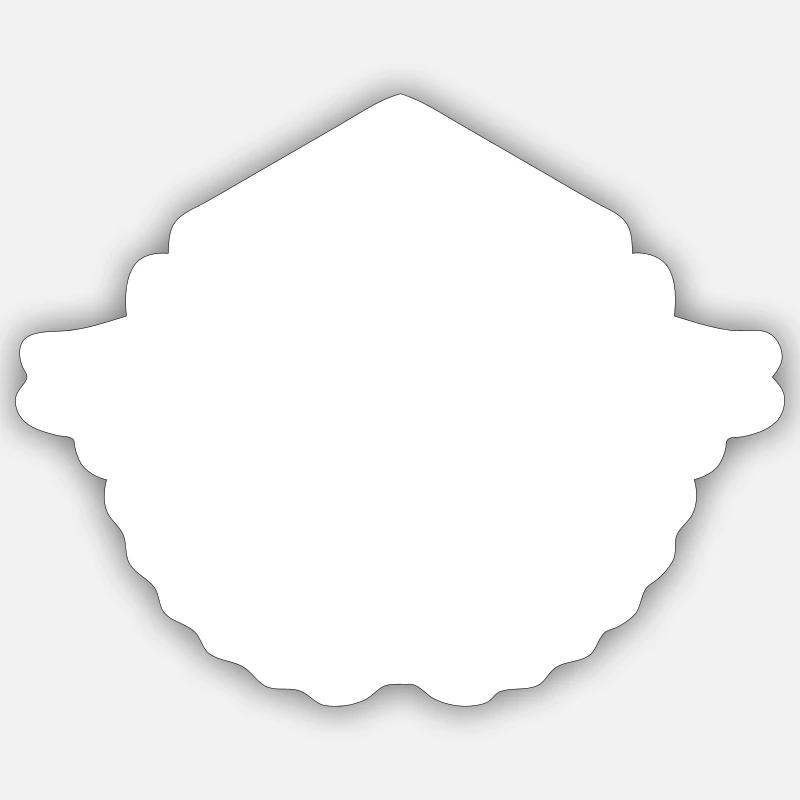 Chocolate Icon Symbol - Sticker size S (10 x 10 cm) - white matte