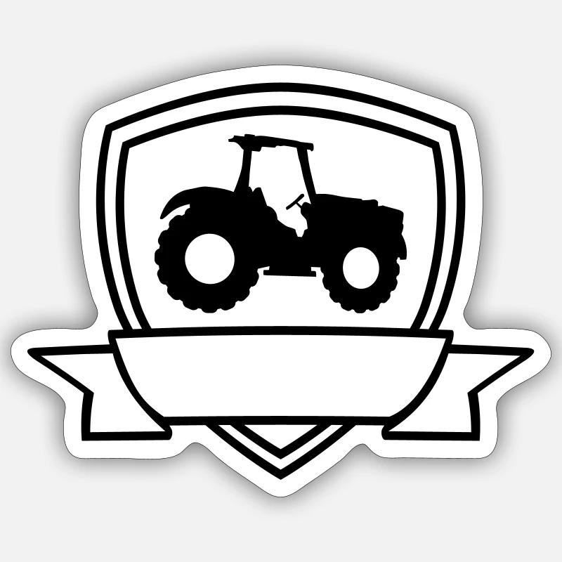 Banner Shield Tractor Sticker size S (10 x 10 cm)
