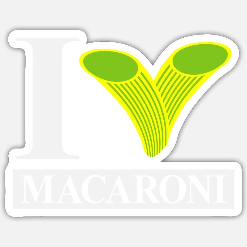 J’adore les macaronis Sticker taille S (10 x 10 cm)