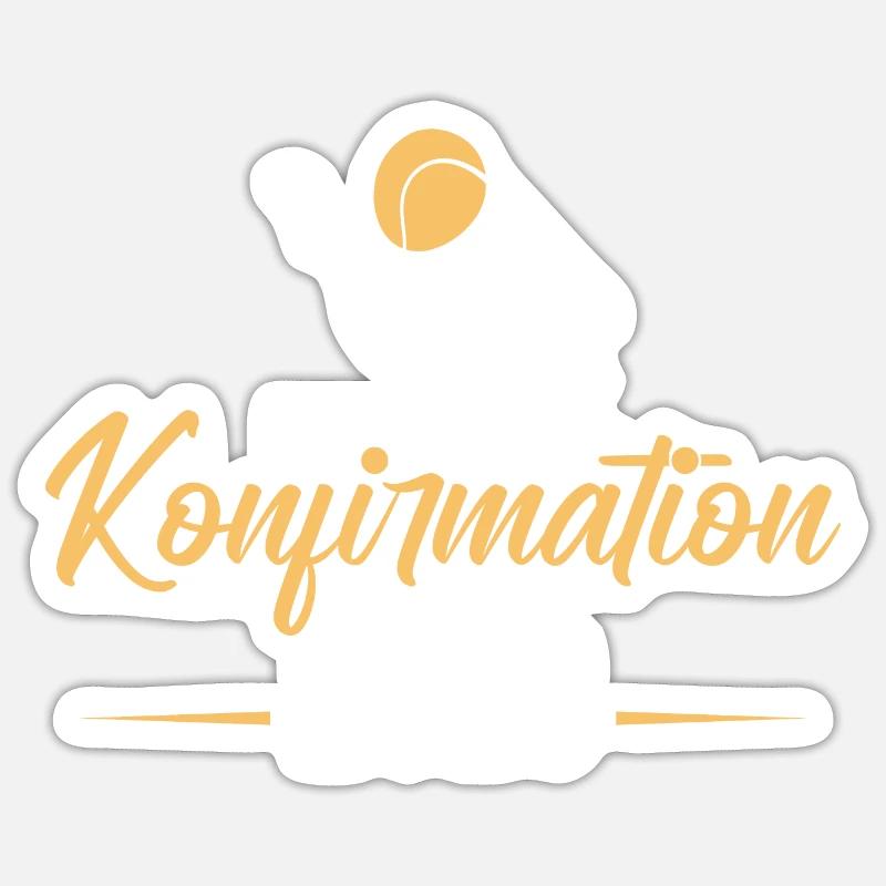 Konfirmand 2023 Konfirmation - Sticker Größe S (10 x 10 cm) - Mattweiß