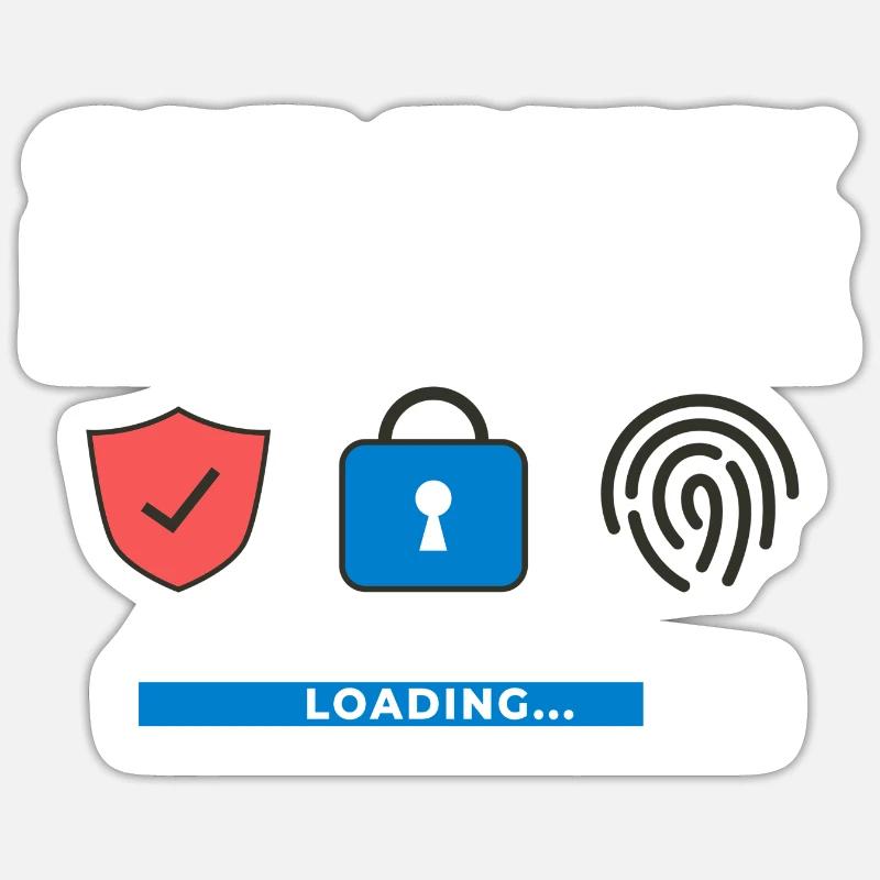 Cyber Security Information Computer Sicherheit Sticker Größe S (10 x 10 cm)