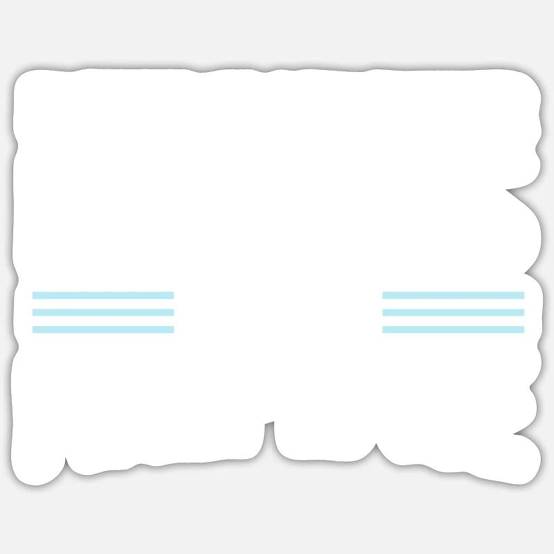 hearbeat drôle d’artisans design - Sticker taille S (10 x 10 cm) - blanc mat