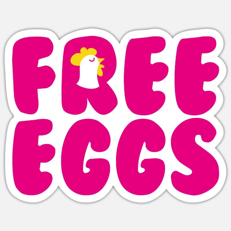 Free Eggs Sticker size S (10 x 10 cm)