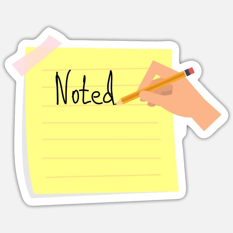 Bemærkede Sticker størrelse S (10 x 10 cm)