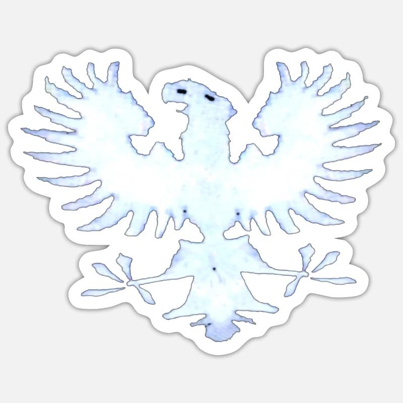 Aigle Royal Blanc - Sticker taille S (10 x 10 cm) - blanc mat