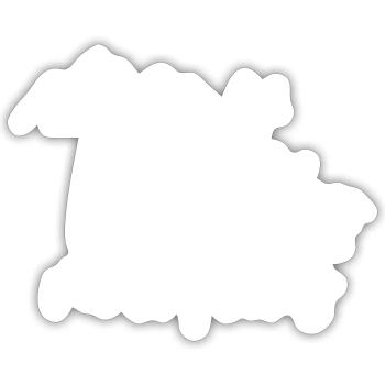 faith can move mountains white - Sticker size S (10 x 10 cm) - white matte - Front