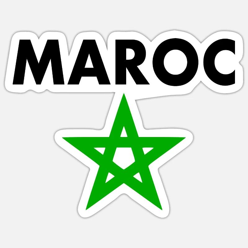 Morocco - Sticker size S (10 x 10 cm) - white matte