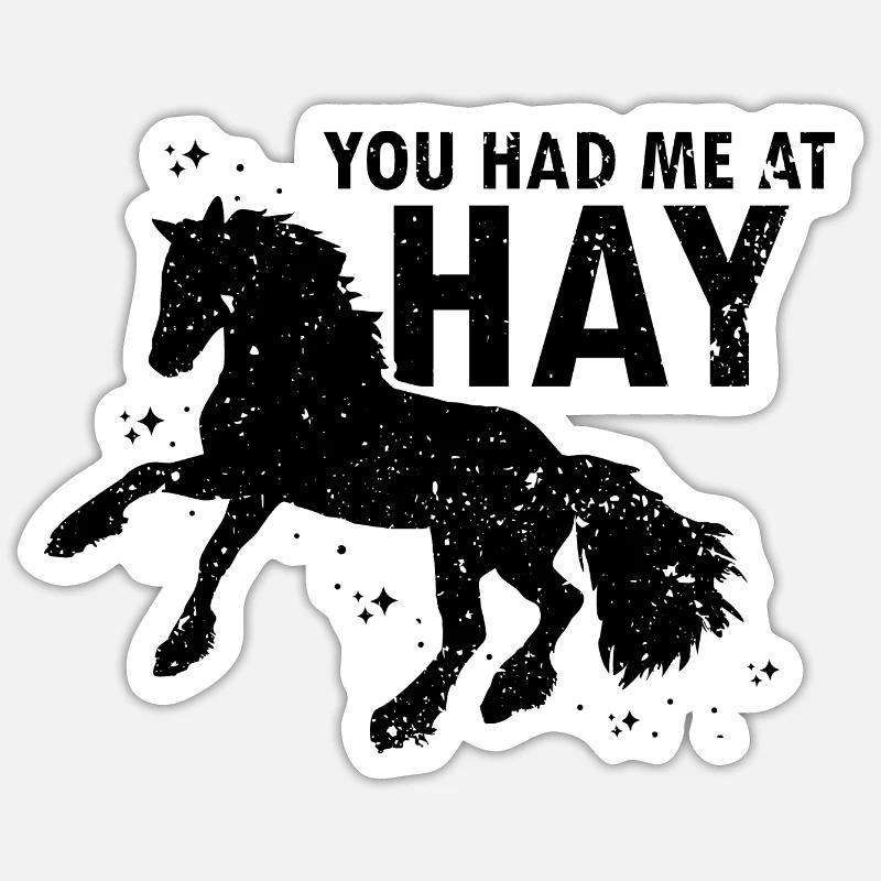 Conception Clydesdale pour clydesdale Riders - Sticker taille S (10 x 10 cm) - blanc mat