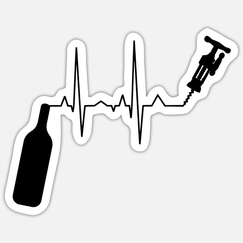 Wine Drinker Wine Winemaker Wine Lover Idea Sticker size S (10 x 10 cm)