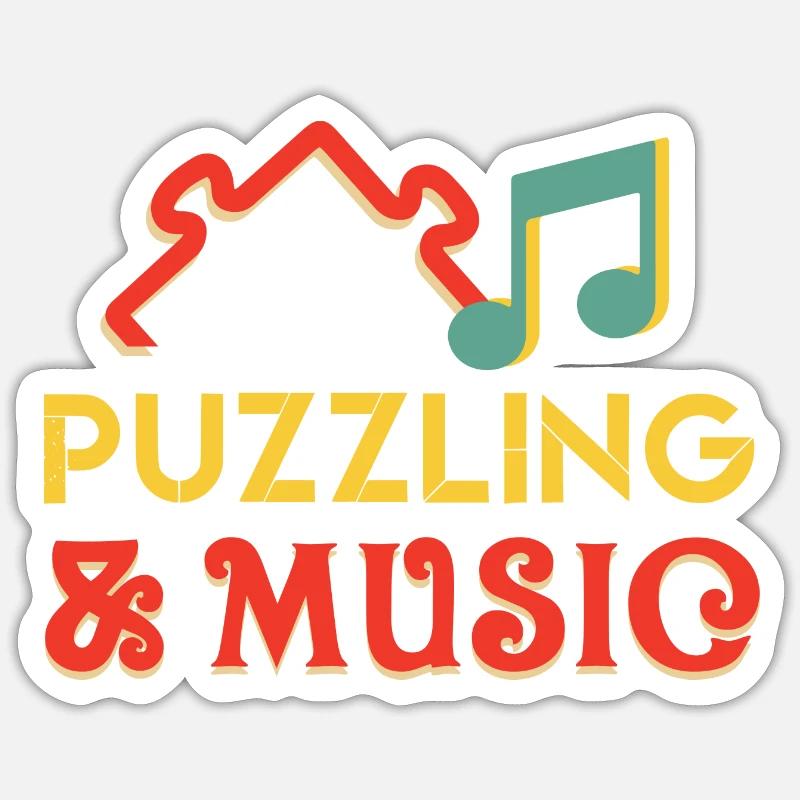 Hobby-Puzzler-Puzzler-Puzzlespiel - Sticker Größe S (10 x 10 cm) - Mattweiß