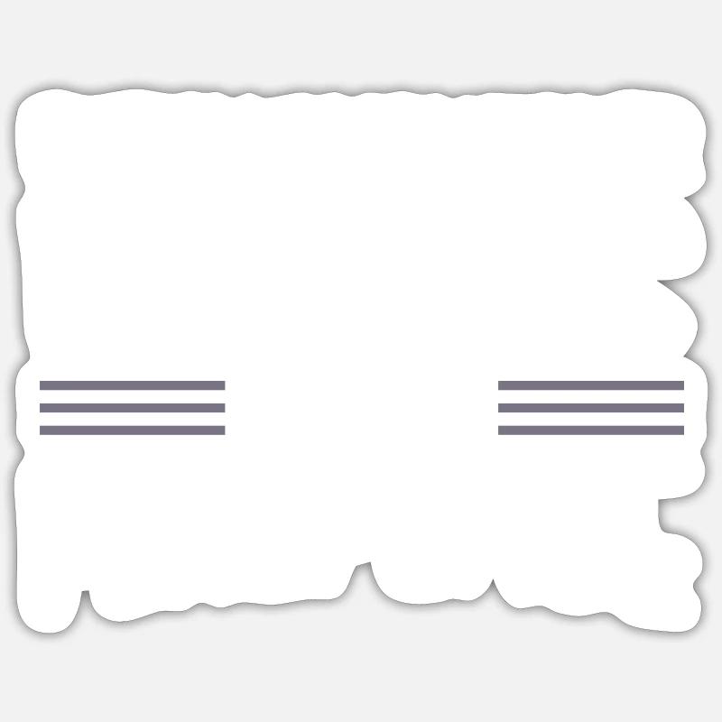 carpenter joke hearbeat chainsaw carpenter - Sticker size S (10 x 10 cm) - white matte