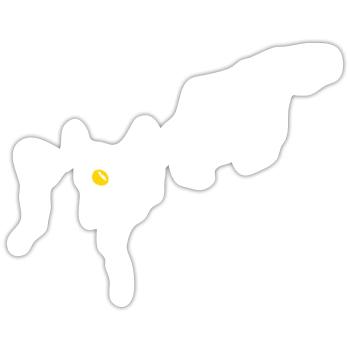 Cat Graphic - Sticker size S (10 x 10 cm) - white matte - Front