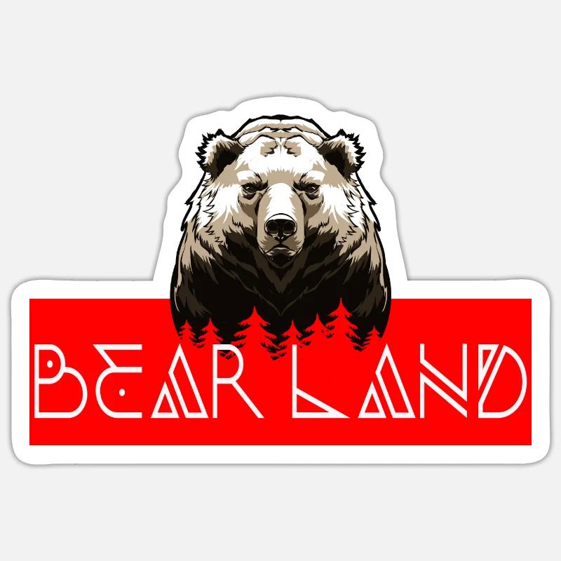 bear - Sticker Größe S (10 x 10 cm) - Mattweiß