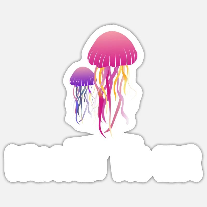Berauscht vom Meer - Sticker Größe S (10 x 10 cm) - Mattweiß