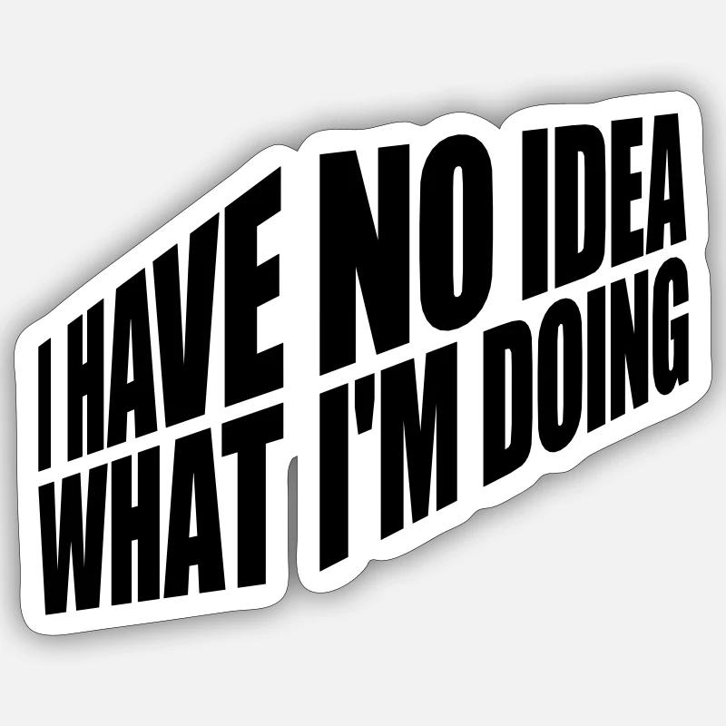 Aucune idée Sticker taille S (10 x 10 cm)