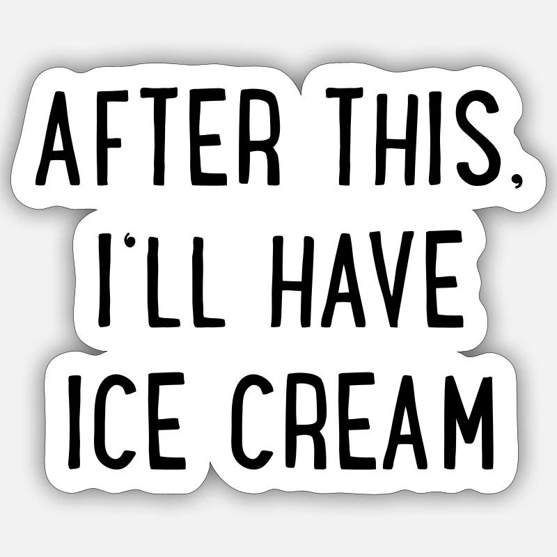 Ice - Sticker size S (10 x 10 cm) - white matte
