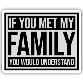 you would understand quote - Sticker size S (10 x 10 cm) - white matte - Front