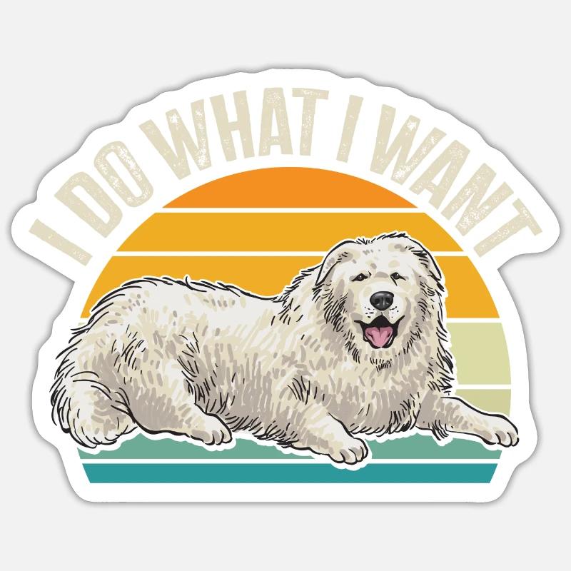 Large Pyrenean Dog Sticker size S (10 x 10 cm)