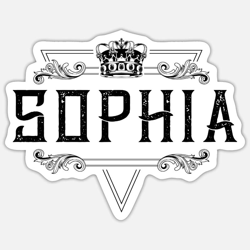 Sophia Name - Sticker size S (10 x 10 cm) - white matte