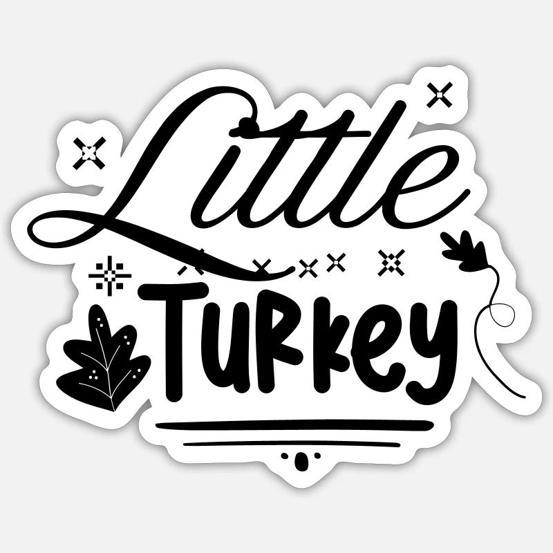 Petite Turquie - Sticker taille S (10 x 10 cm) - blanc mat