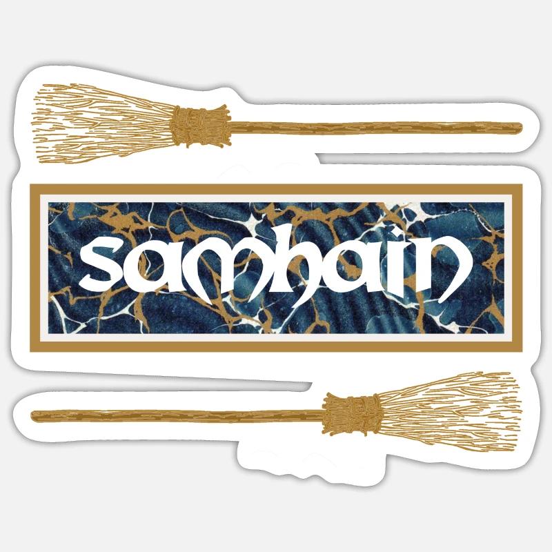samhain e 16 - Sticker taille S (10 x 10 cm) - blanc mat