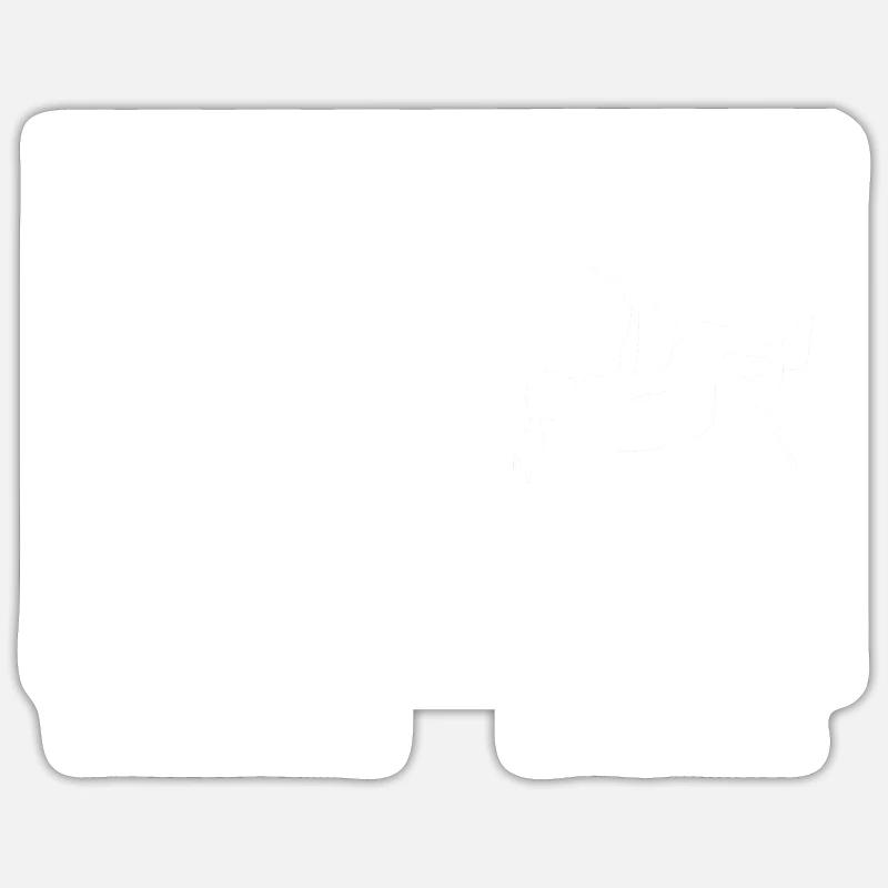 Saut à la perche Saut à la perche Cadeau de gymnastique - Sticker taille S (10 x 10 cm) - blanc mat