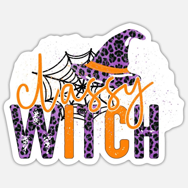 Classy Witch Sticker size S (10 x 10 cm)