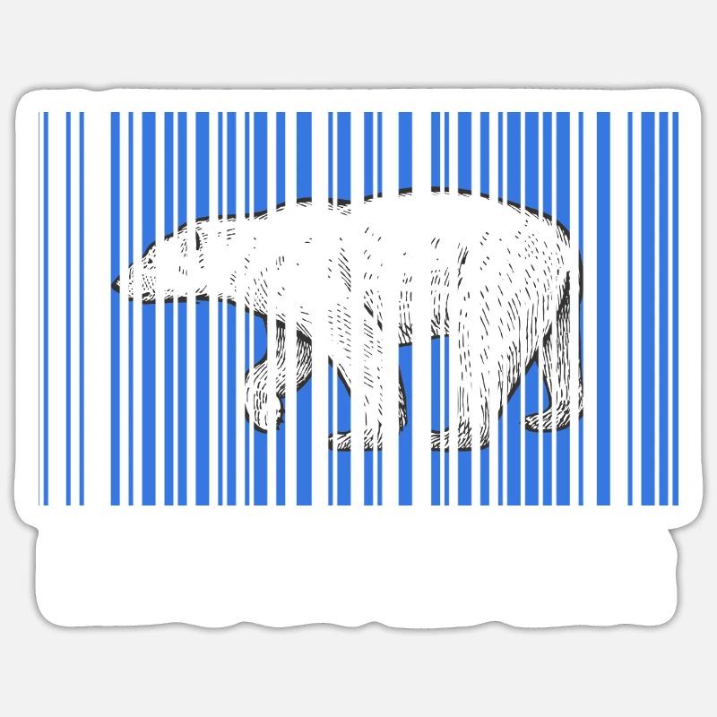 Eisbader Winterschwimmer geht eiskalt Eisbaden Sticker Größe S (10 x 10 cm)