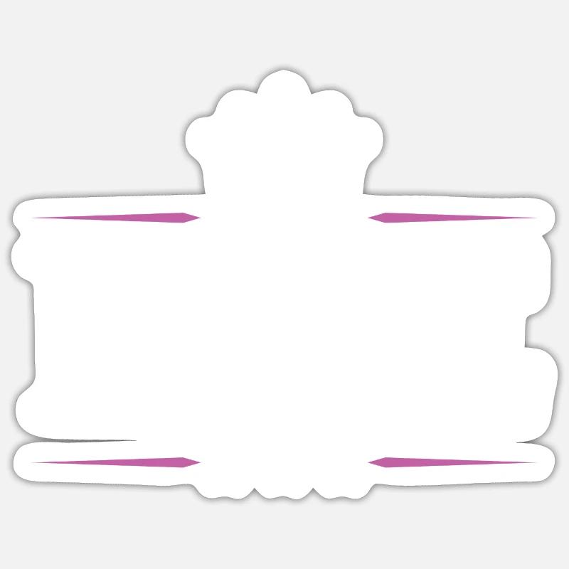 Nele - Sticker Größe S (10 x 10 cm) - Mattweiß