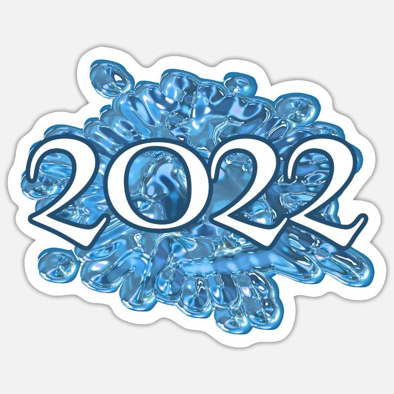 2022 - Sticker size S (10 x 10 cm) - white matte