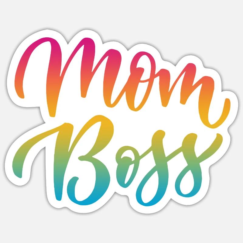 Beste Mama - Sticker Größe S (10 x 10 cm) - Mattweiß