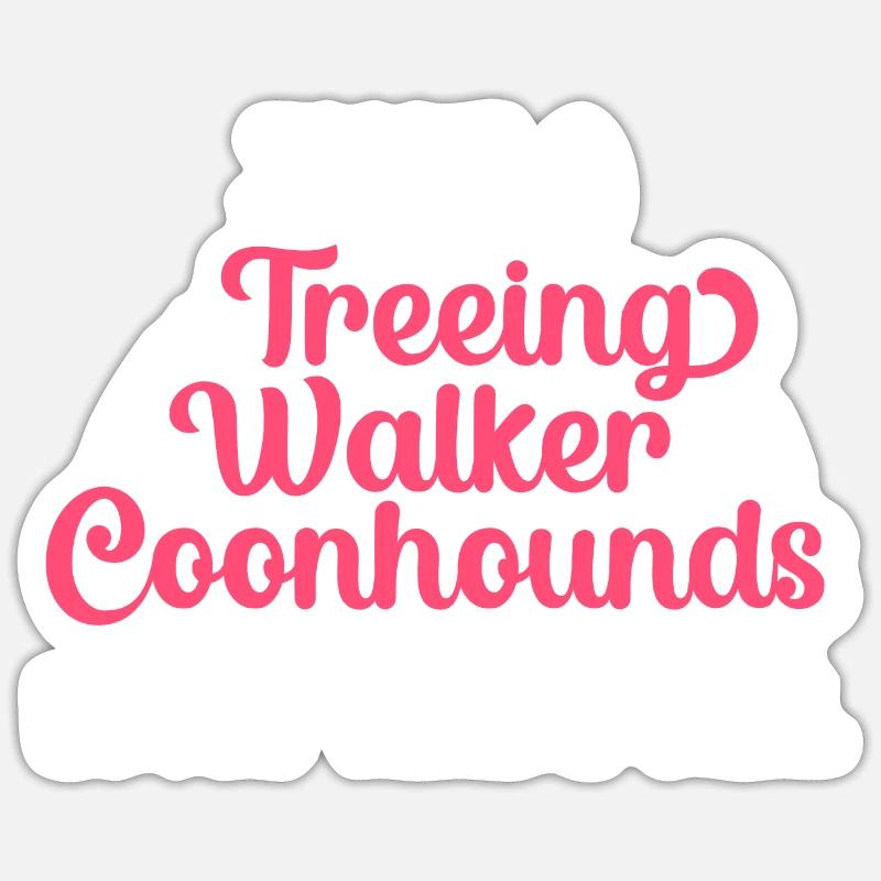 Arboriculture Walker Coonhound Sticker taille S (10 x 10 cm)