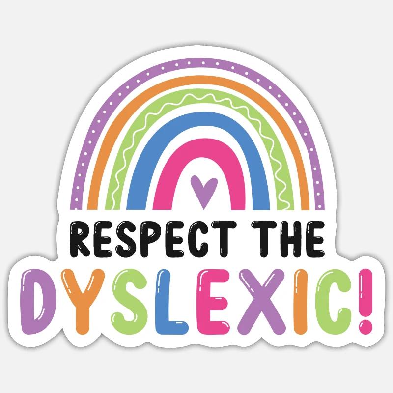 Dyslexia Intervention for Dyslexia Therapy - Sticker size S (10 x 10 cm) - white matte