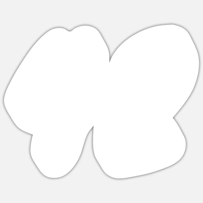 42 blanc Sticker taille S (10 x 10 cm)