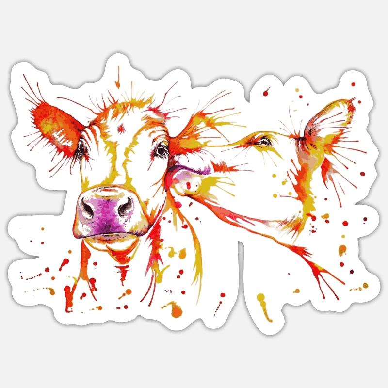 cows Sticker size S (10 x 10 cm)
