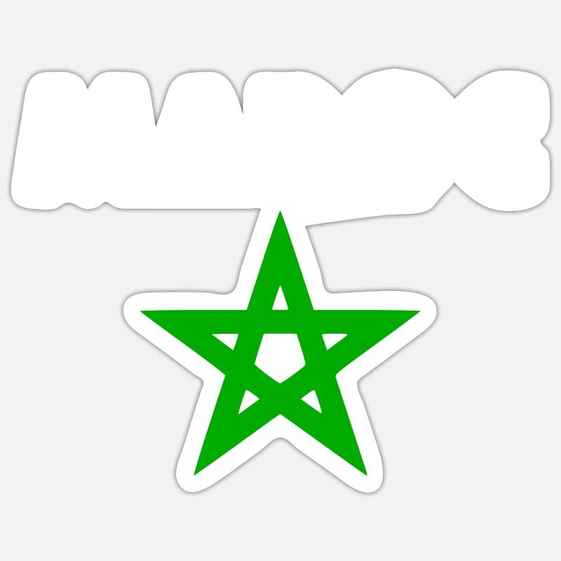 Morocco - Sticker size S (10 x 10 cm) - white matte