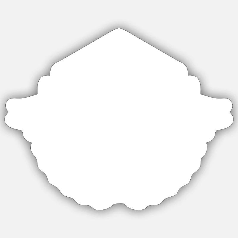 Anchor Icon Shield - Sticker size S (10 x 10 cm) - white matte