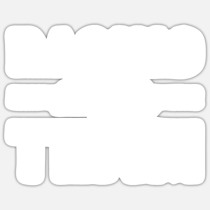 Racing Team - Sticker Größe S (10 x 10 cm) - Mattweiß