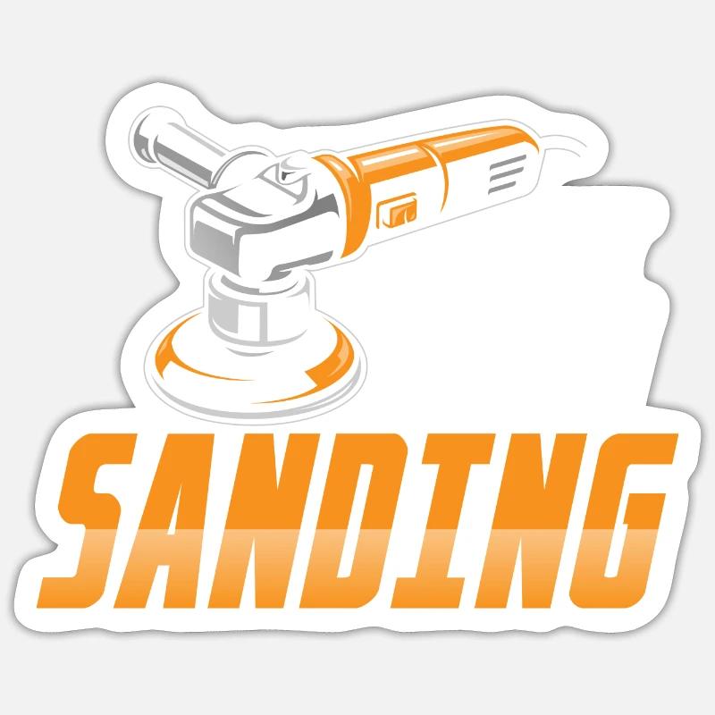 Last Man Sanding Auto Body Technician Painter Sticker taille S (10 x 10 cm)