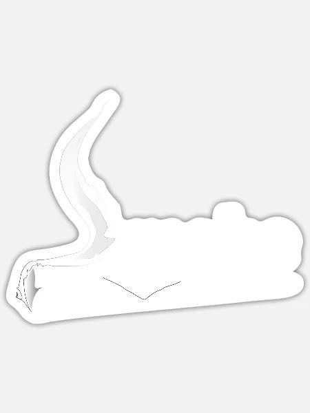 Smoke Joint - Sticker Größe S (10 x 10 cm) - Mattweiß