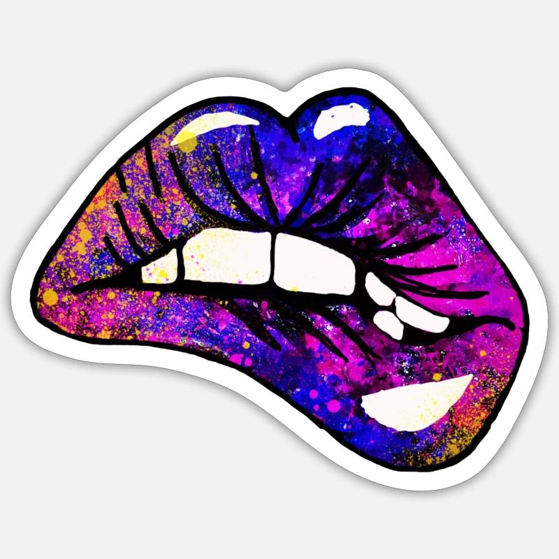 Glossy Lips Sticker size S (10 x 10 cm)