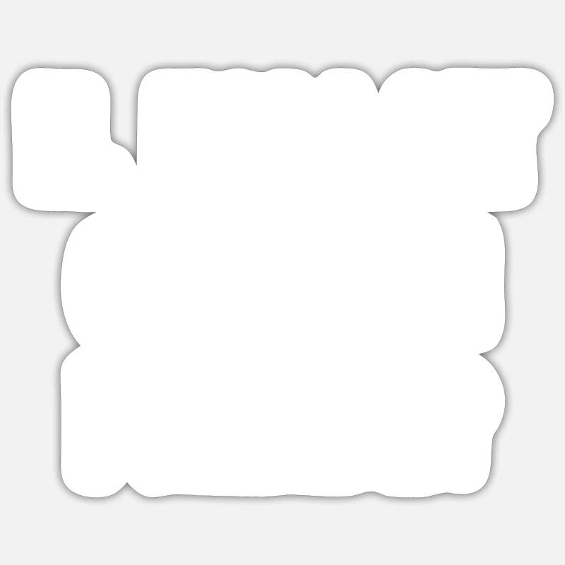 il fallait que j'en prende - Sticker taille S (10 x 10 cm) - blanc mat
