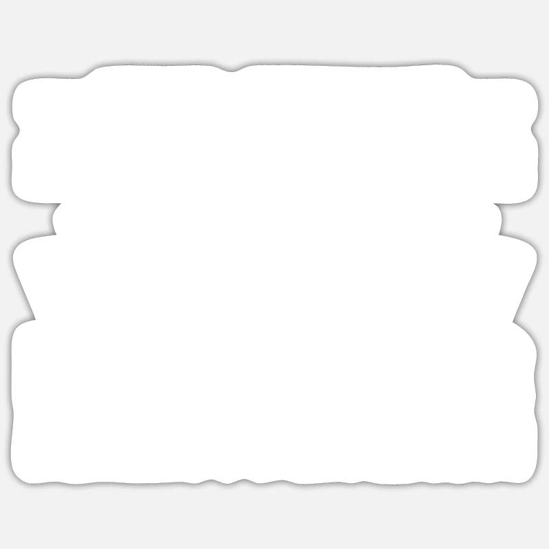 Forstwirt Förster Baumpfleger Geschenk - Sticker Größe S (10 x 10 cm) - Mattweiß