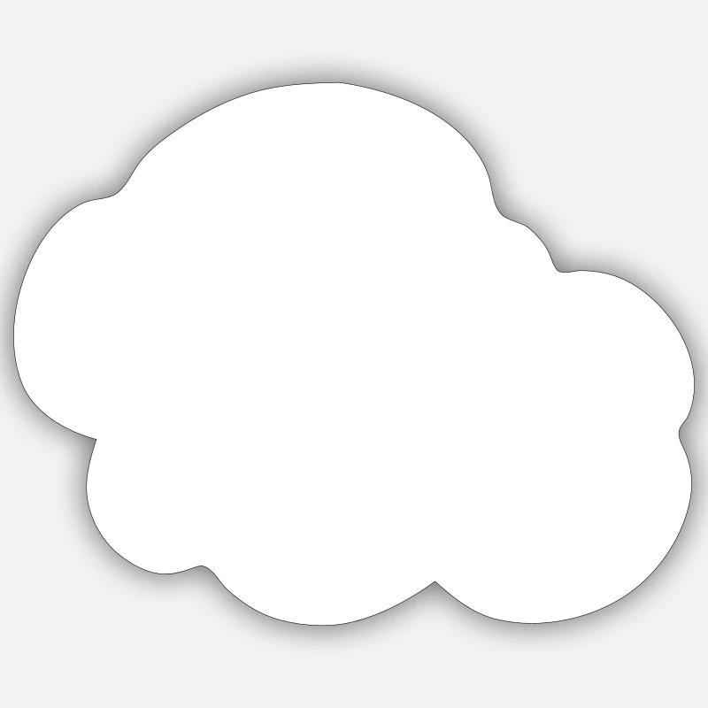 Weather Cloud Clouds Rain Sky Vector 2 Sticker size S (10 x 10 cm)
