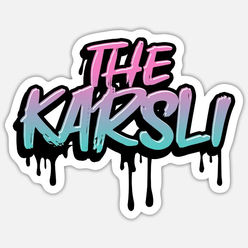 Le Karsli - Sticker taille S (10 x 10 cm) - blanc mat