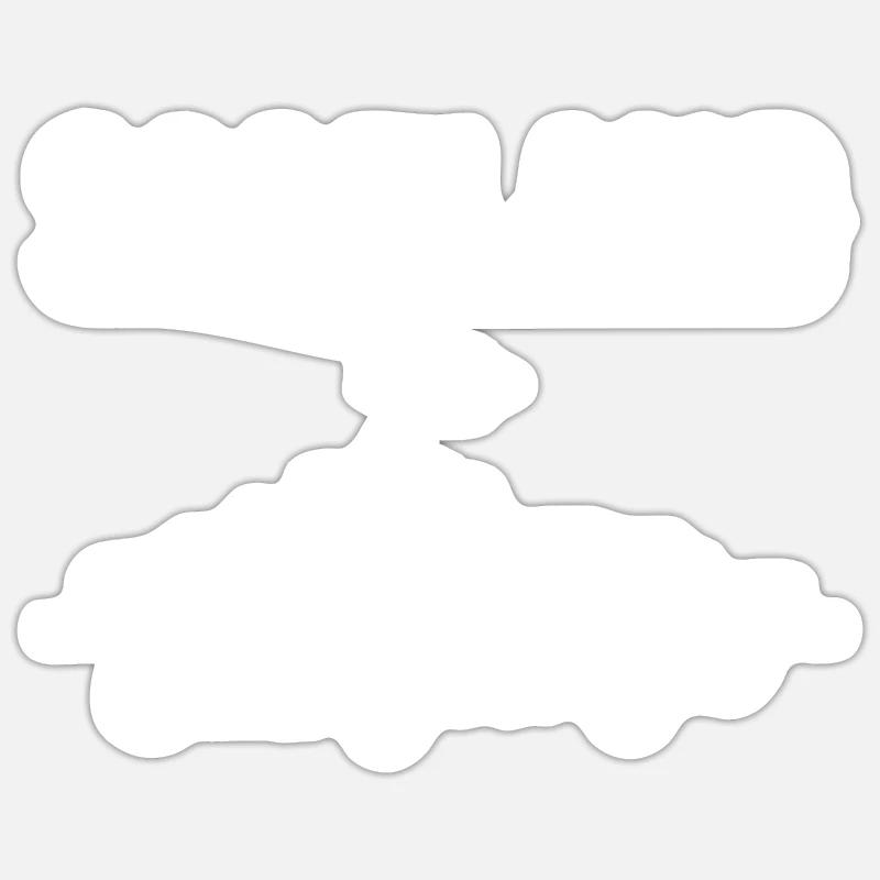 Edinburgh Scotland Skyline Gift - Sticker size S (10 x 10 cm) - white matte