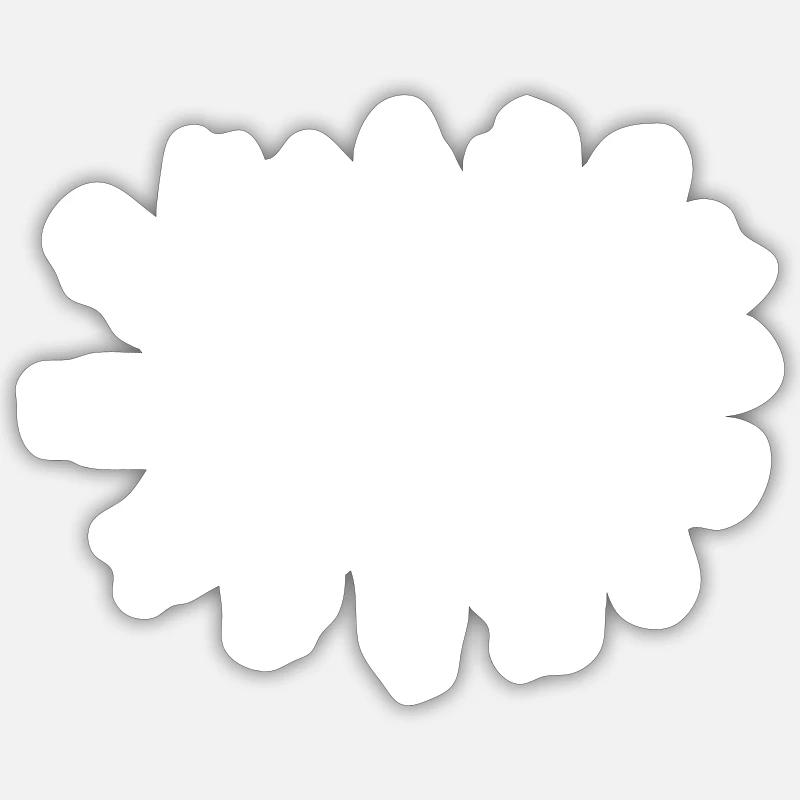 Leben mit Gartenpflanzen Hobbygärtner - Sticker Größe S (10 x 10 cm) - Mattweiß