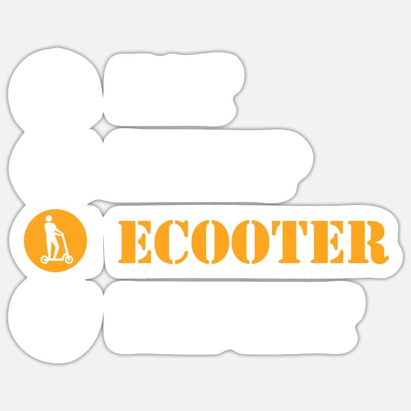 E-Scooter E-Roller Scooter Sticker taille S (10 x 10 cm)