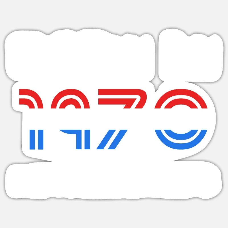 1970 - Sticker Größe S (10 x 10 cm) - Mattweiß